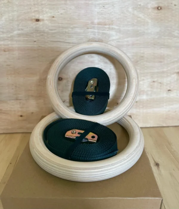 anillas de gimnasia de madera para crossfit y home gym