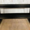Soporte para mancuernas profesional de 2 alturas vacío, fabricado en acero negro de 180 cm.